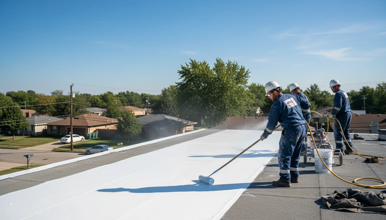 Commercial roof coating in Nanafalia, AL near me